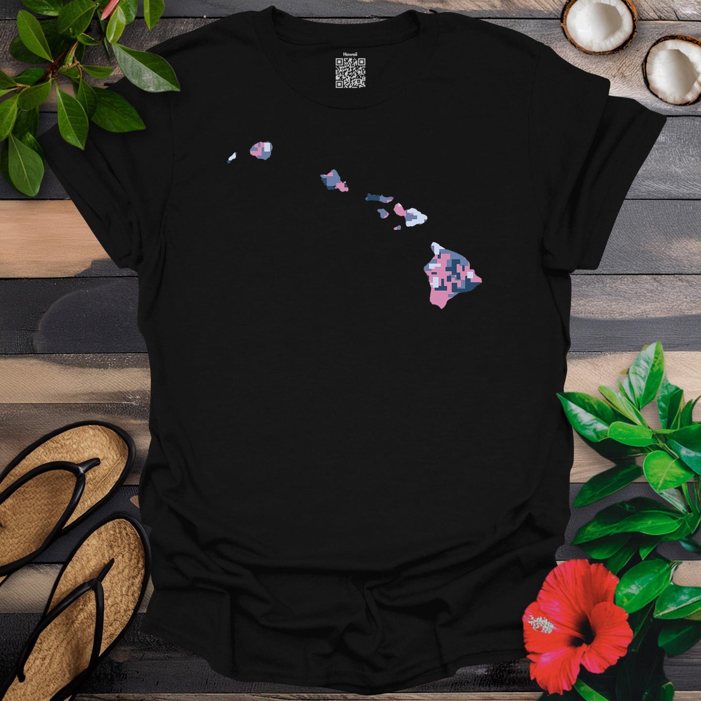 Digital Pink Camo Island T-Shirt