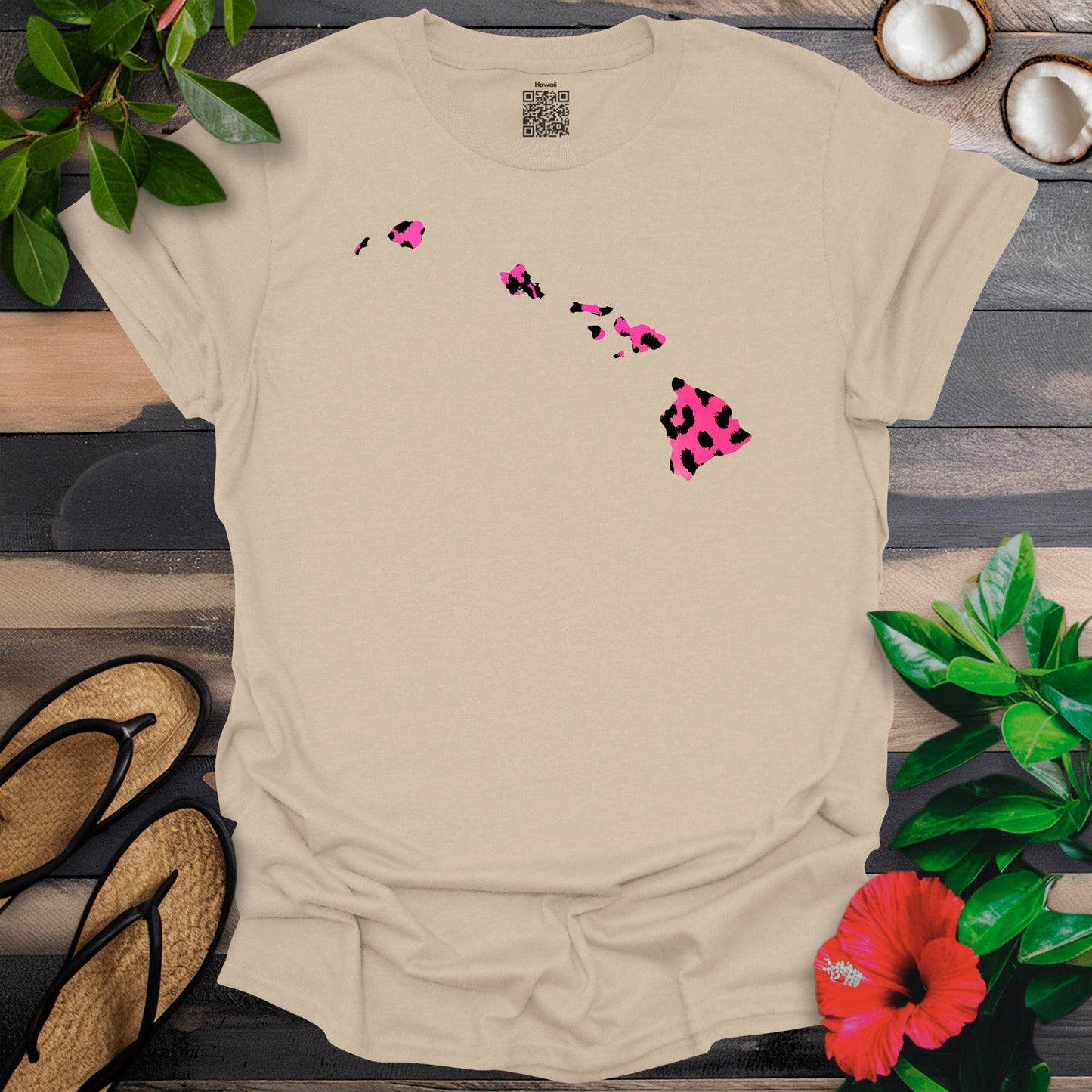 Cheetah Pink Island T-Shirt