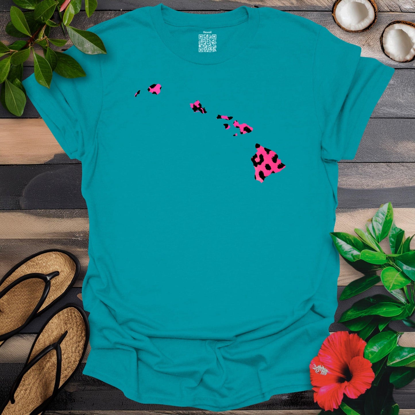 Cheetah Pink Island T-Shirt