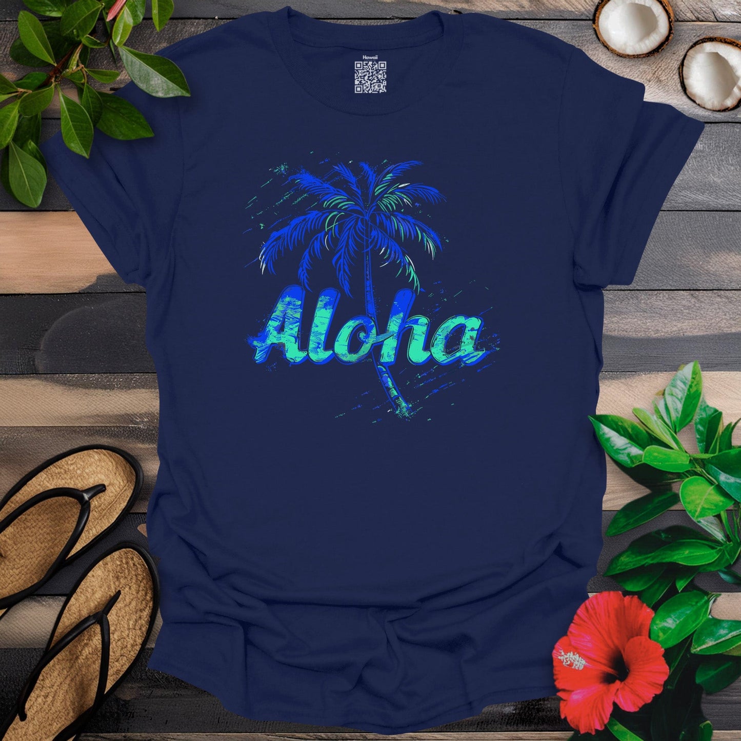 Aloha Electric Palm T-Shirt