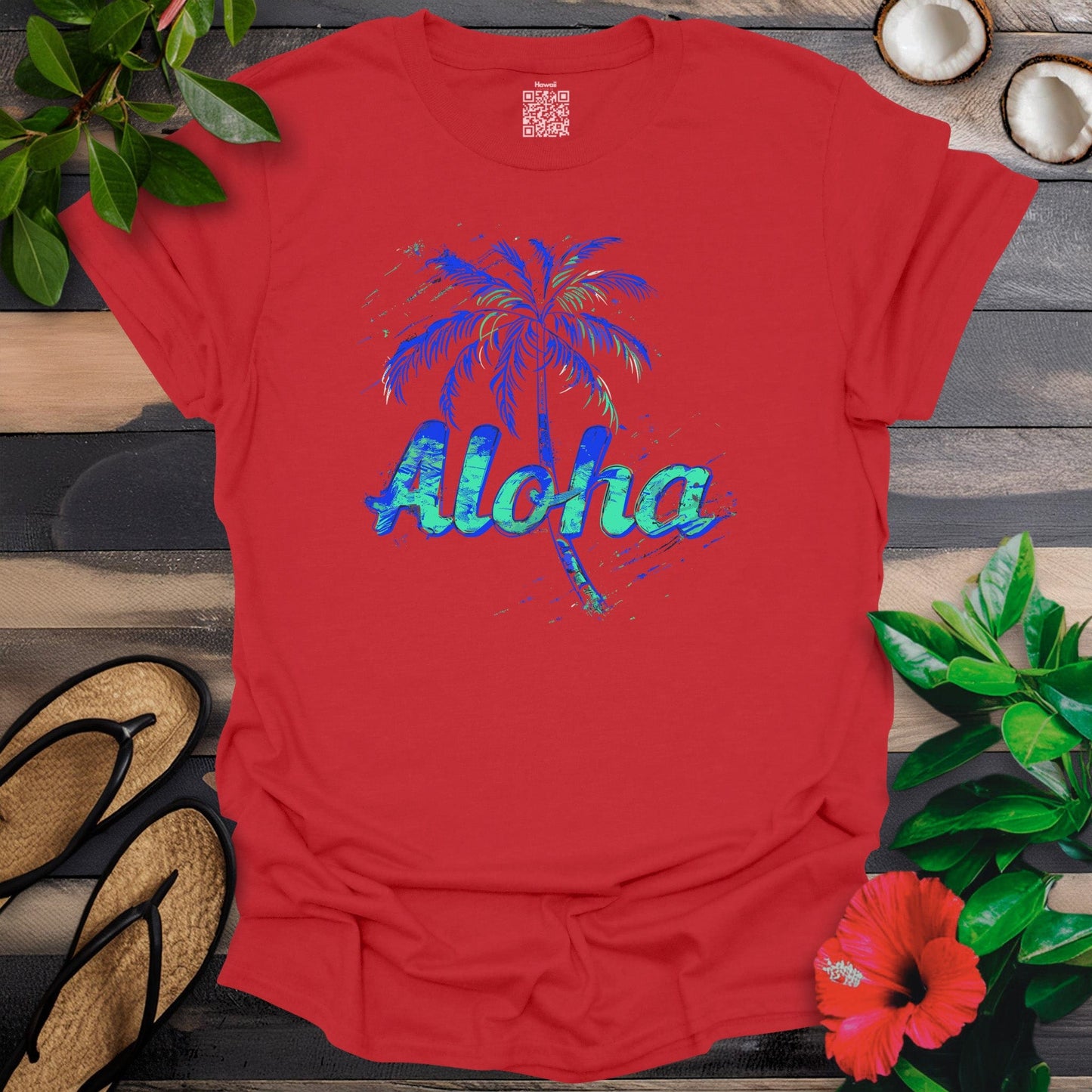 Aloha Electric Palm T-Shirt