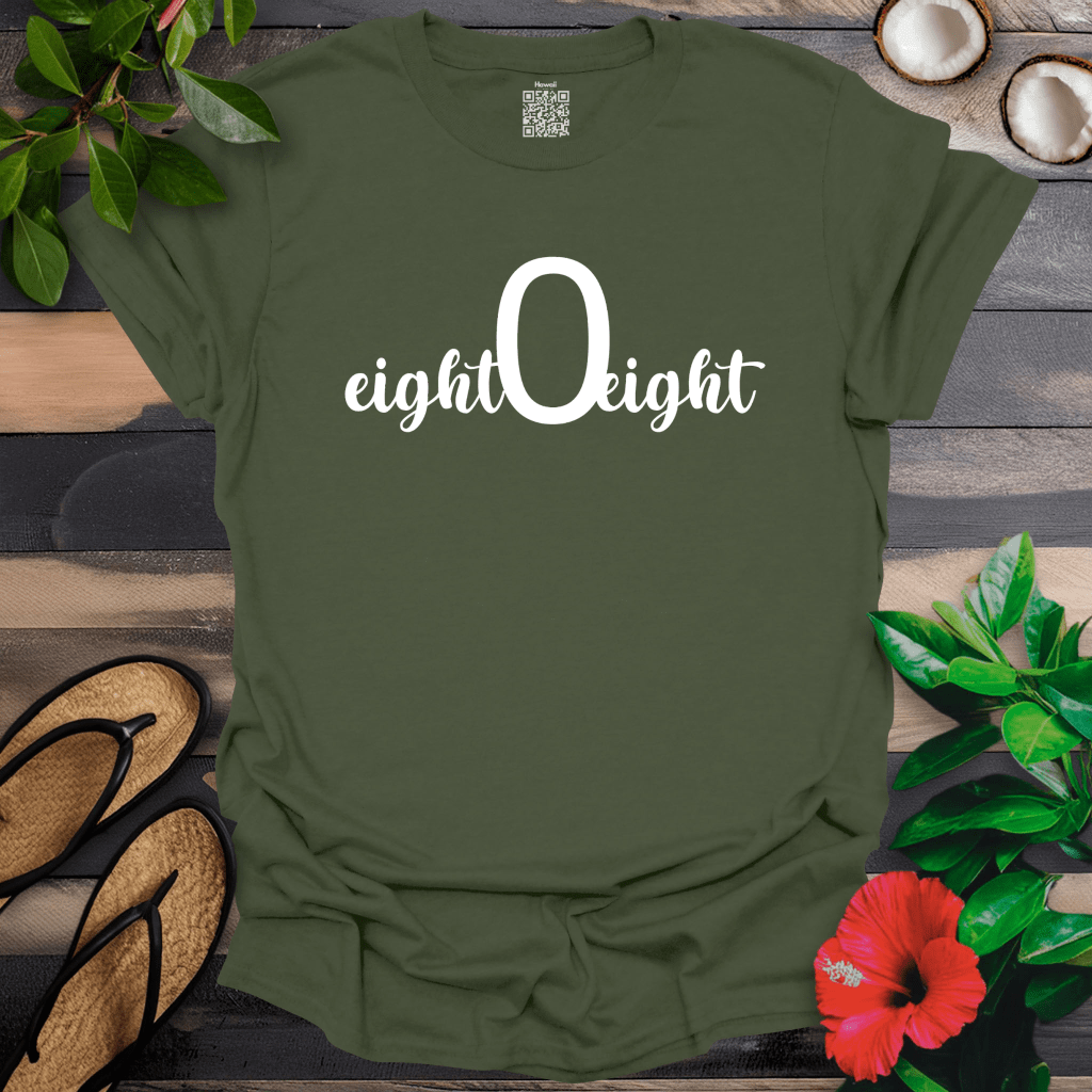 eight 0 eight White T-Shirt