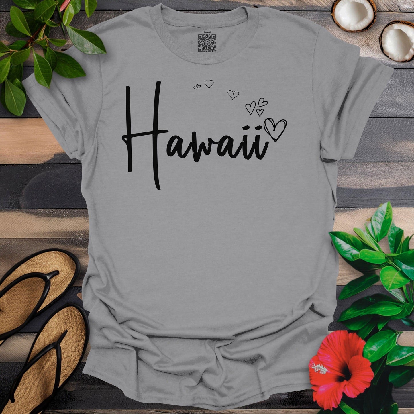 Hawaii Heart Chain T-Shirt