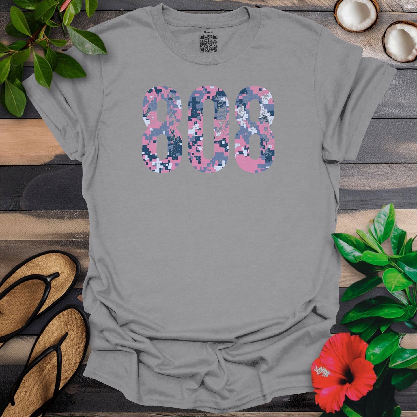 808 Pink Digital Camo T-Shirt