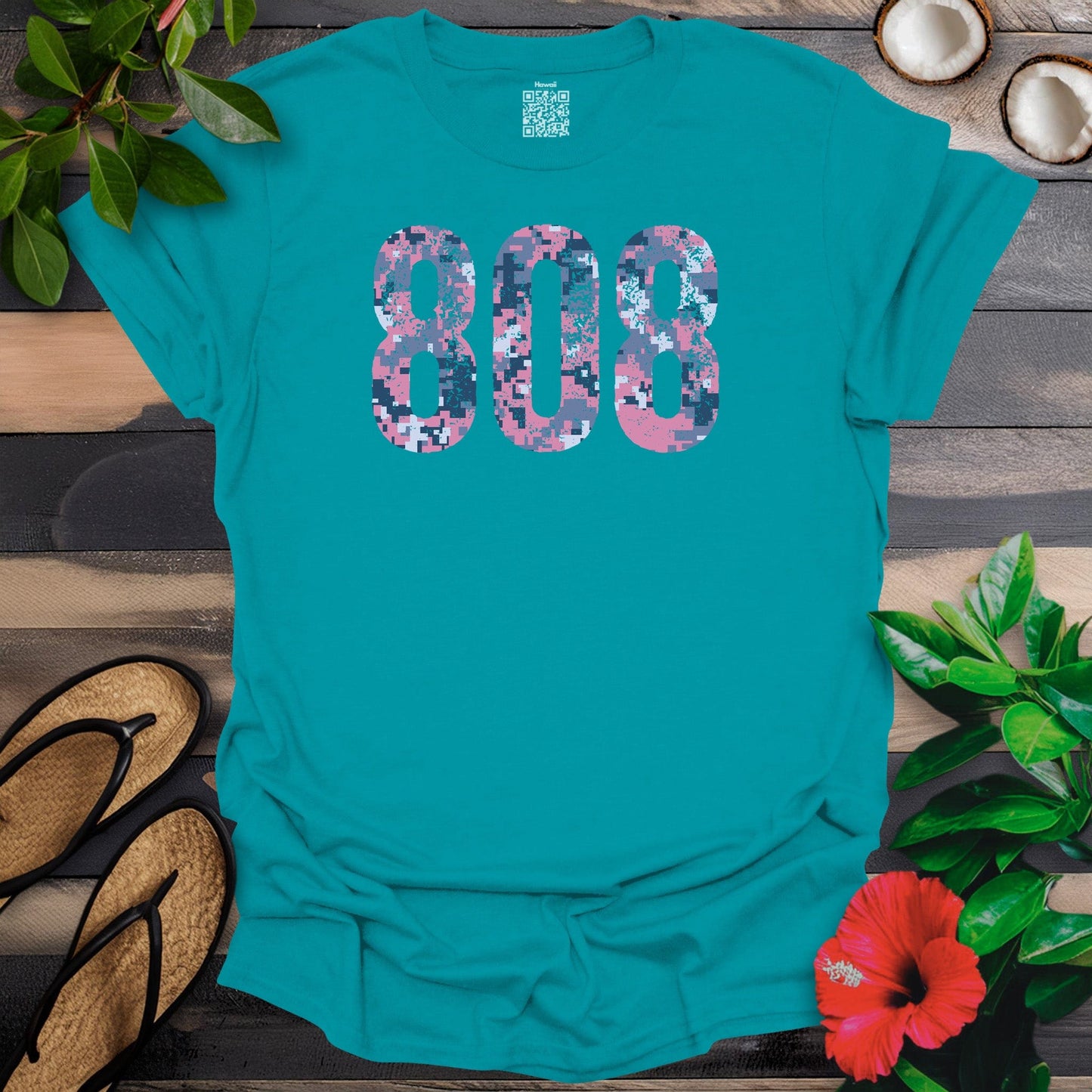 808 Pink Digital Camo T-Shirt