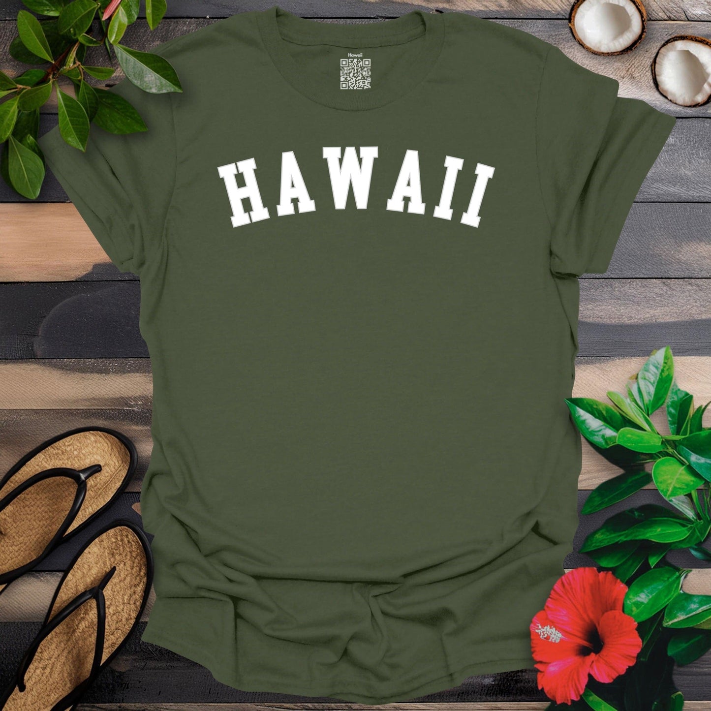 Hawaii Arched White T-Shirt