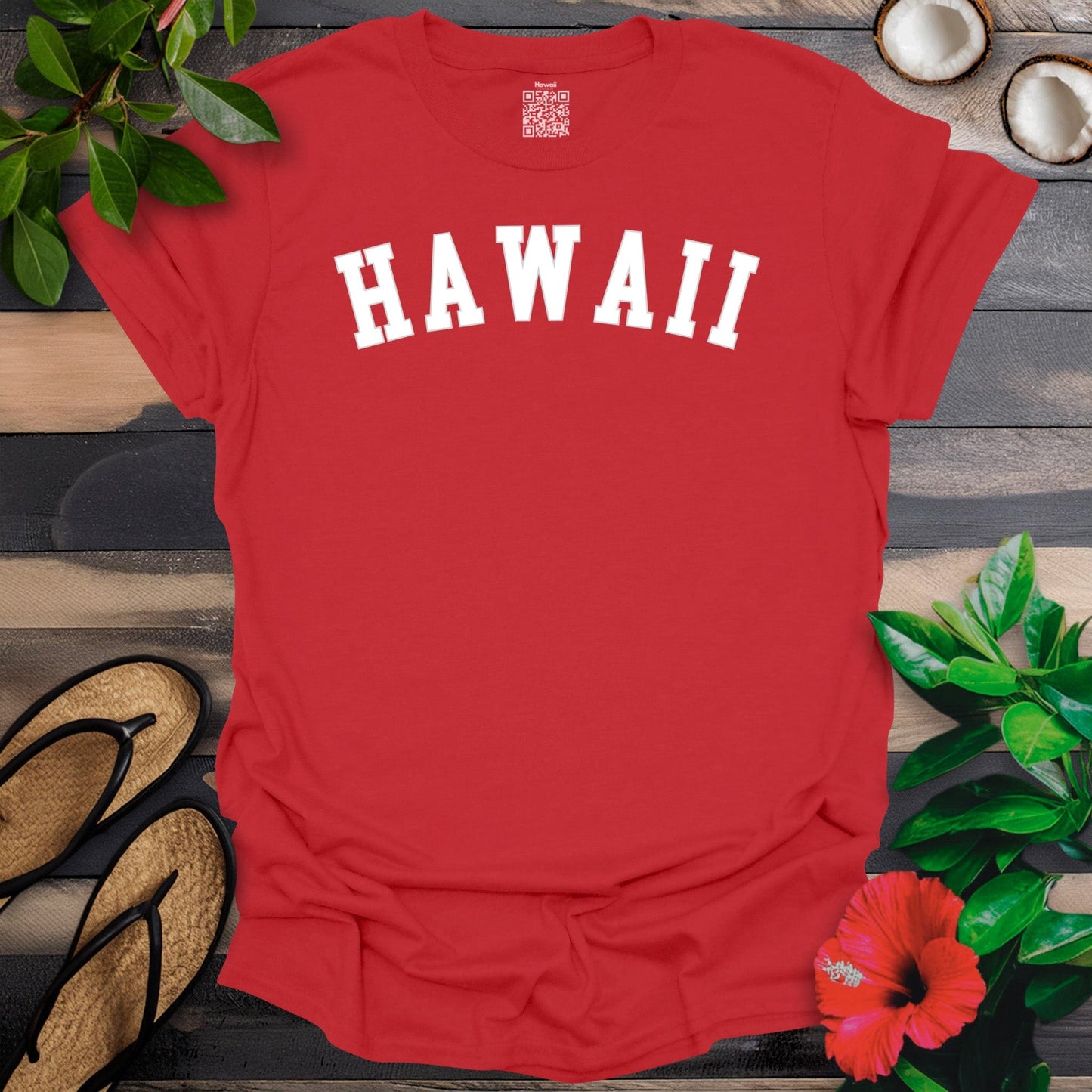 Hawaii Arched White T-Shirt