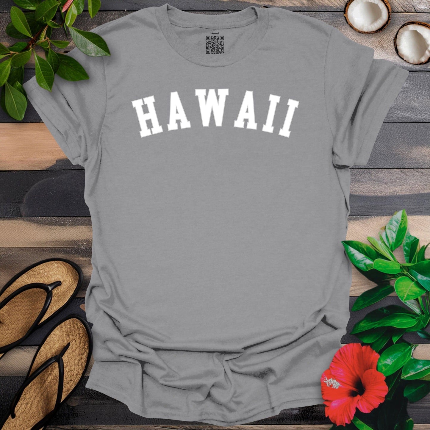 Hawaii Arched White T-Shirt