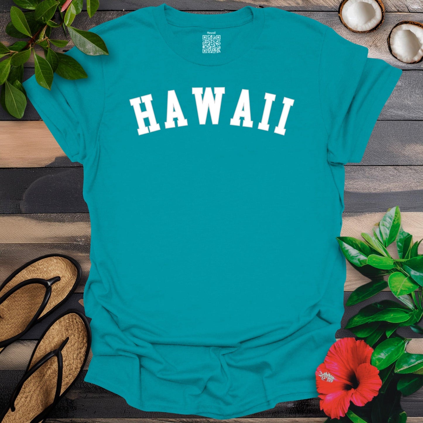 Hawaii Arched White T-Shirt