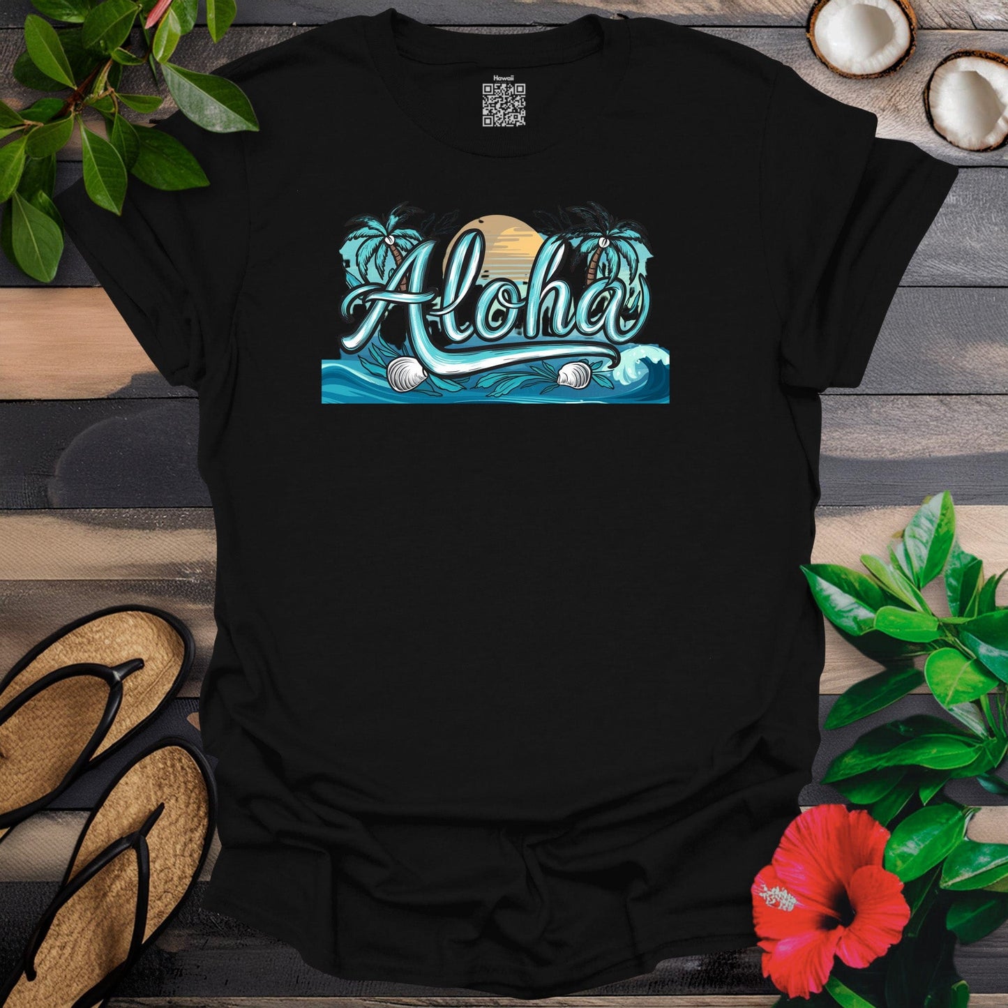 Turquoise Ocean Aloha T-Shirt