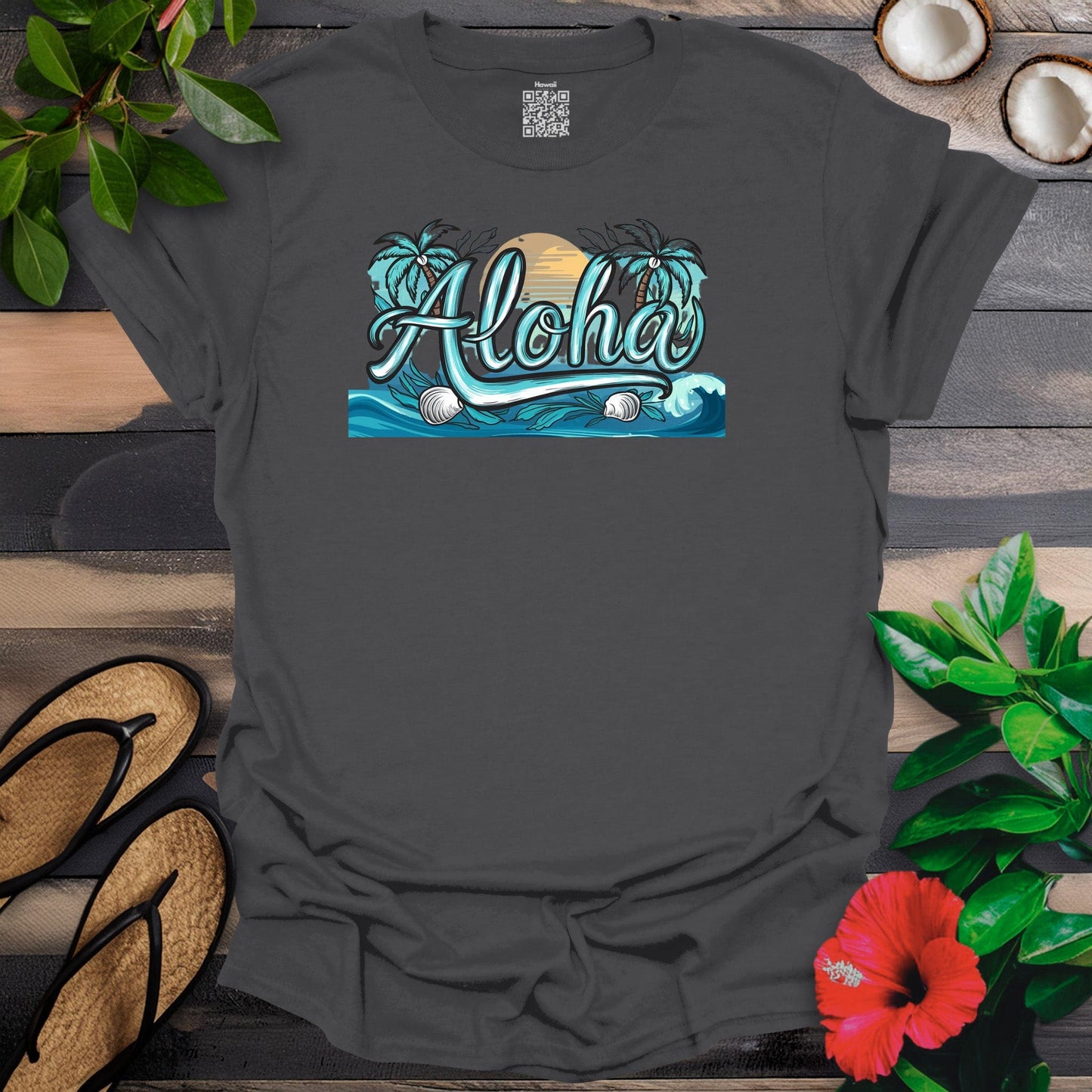 Turquoise Ocean Aloha T-Shirt