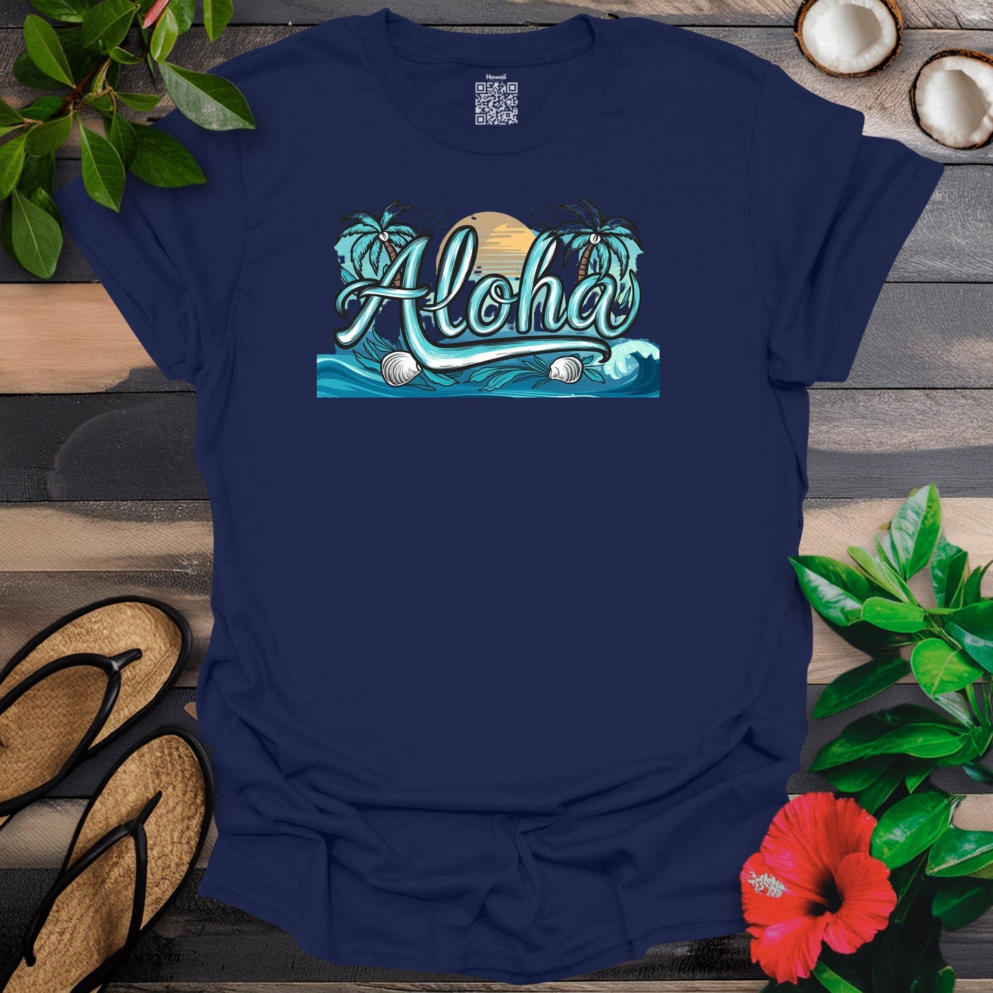 Turquoise Ocean Aloha T-Shirt