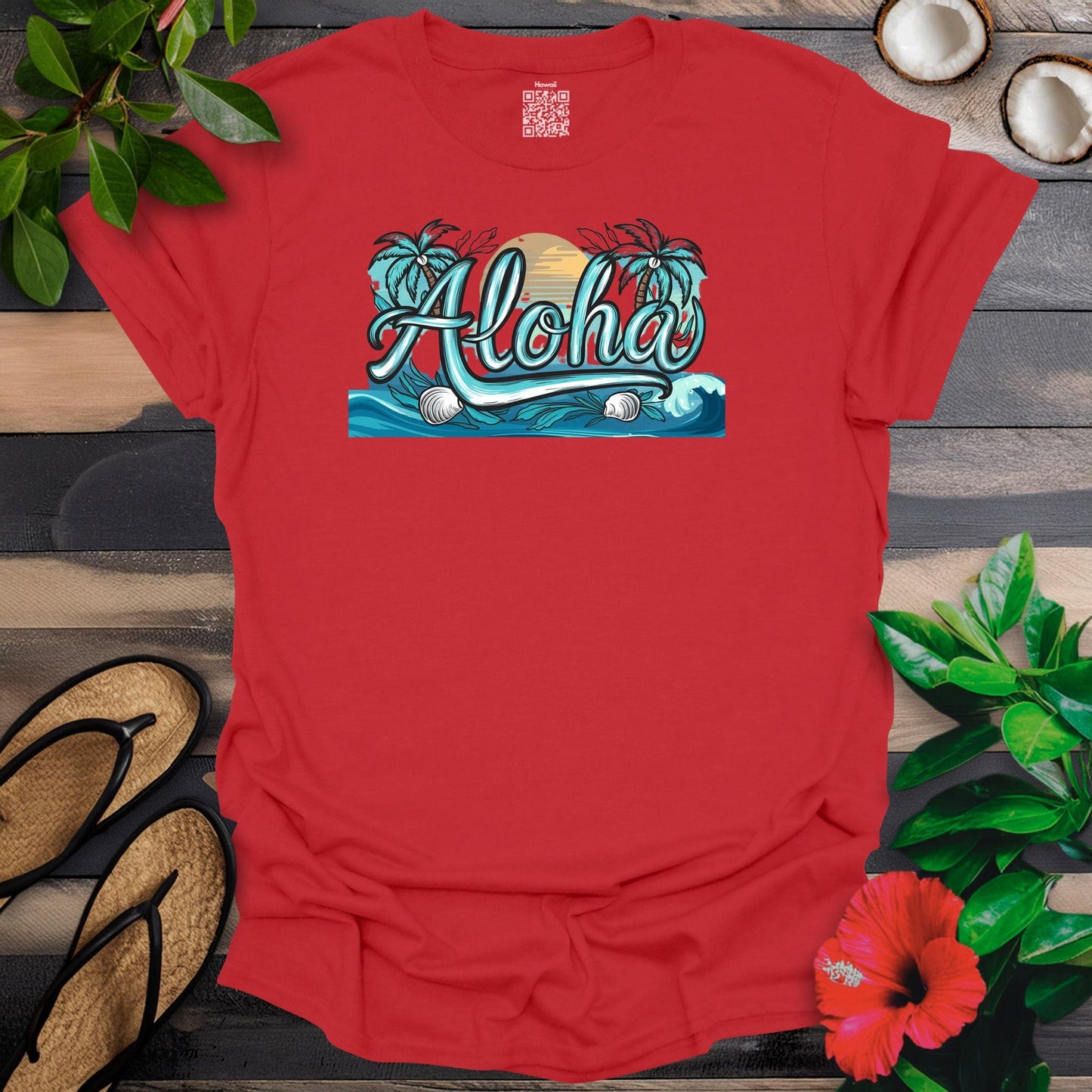 Turquoise Ocean Aloha T-Shirt