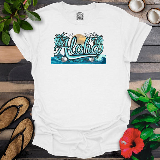 Turquoise Ocean Aloha T-Shirt