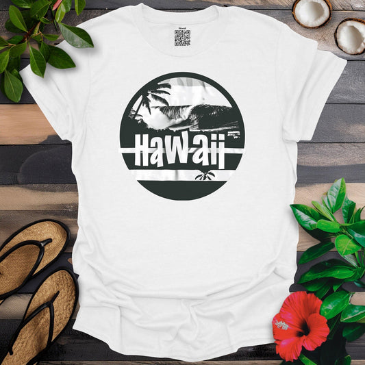 Hawaii Surf BW T-Shirt