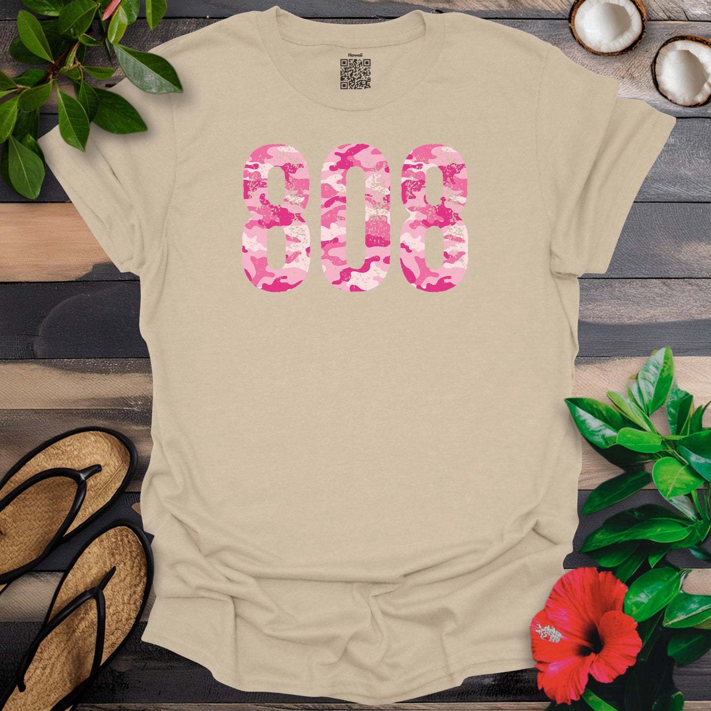 808 Light Pink Digital Camo T-Shirt