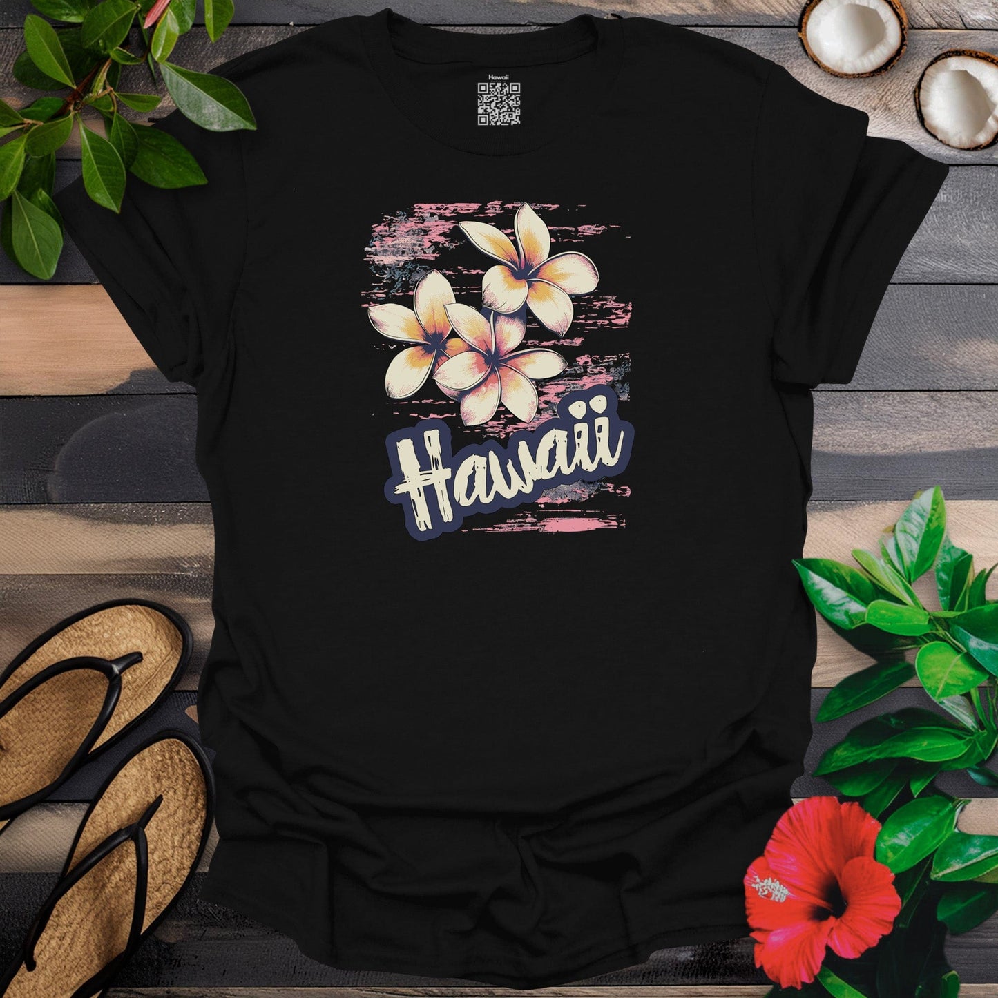 Hawaii and flower T-Shirt