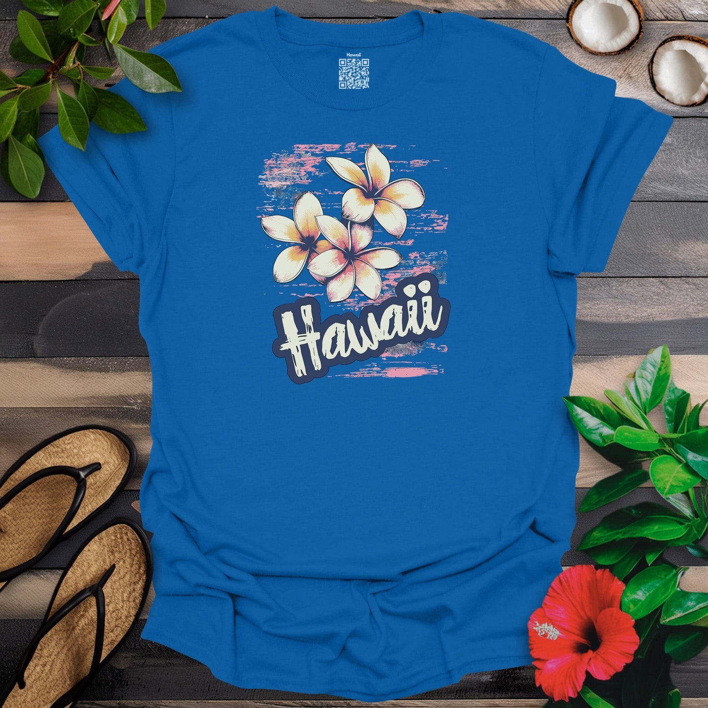 Hawaii and flower T-Shirt