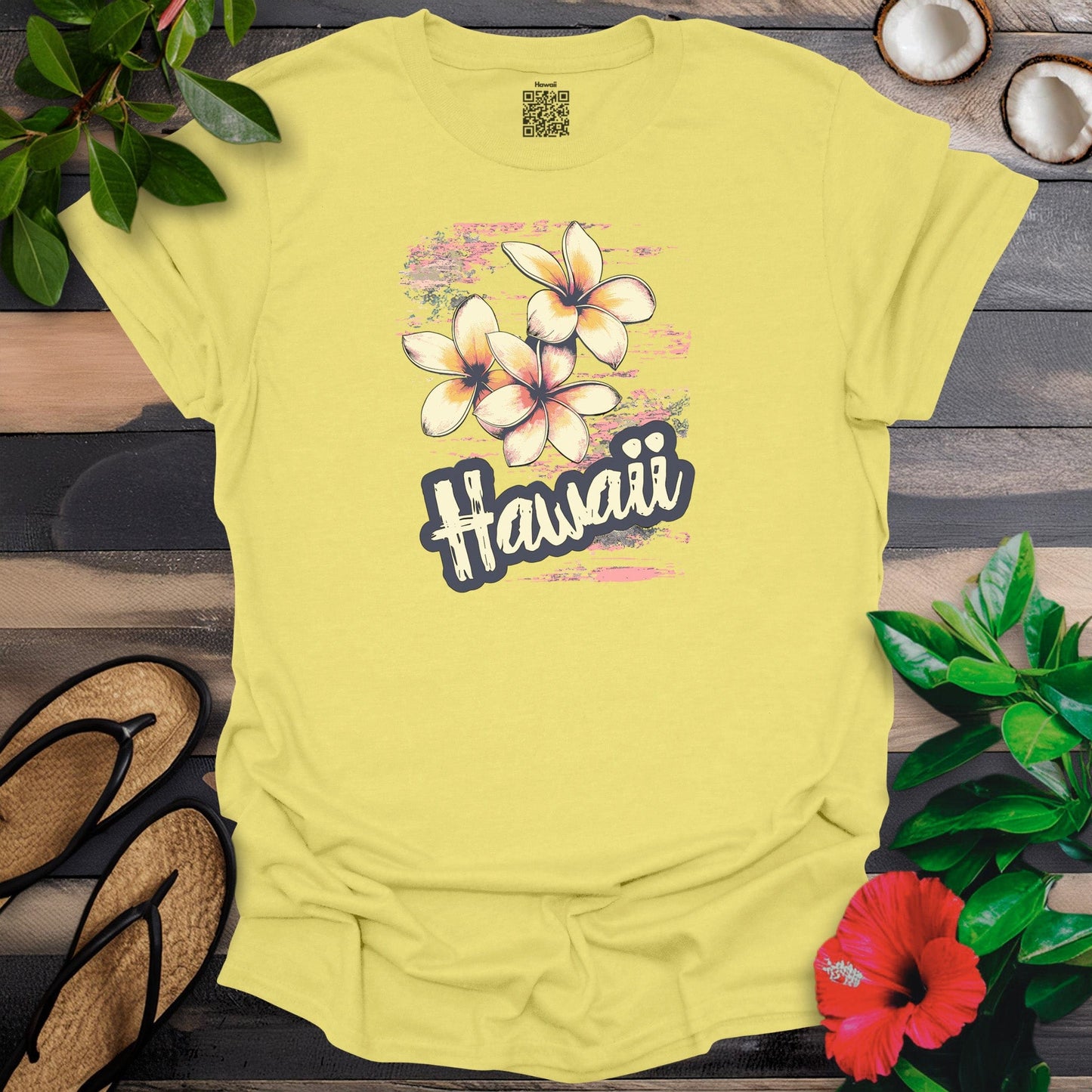 Hawaii and flower T-Shirt