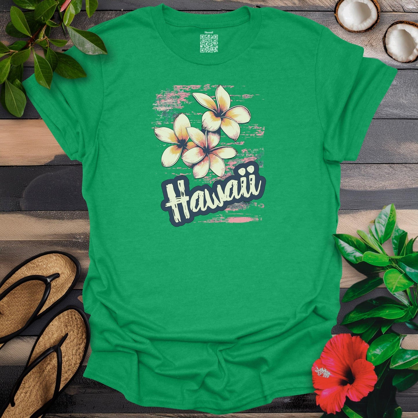 Hawaii and flower T-Shirt