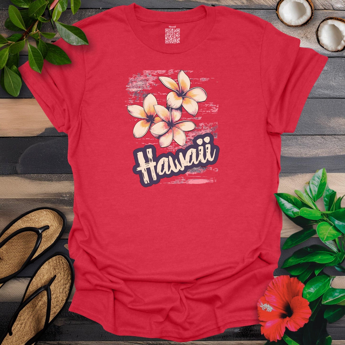 Hawaii and flower T-Shirt