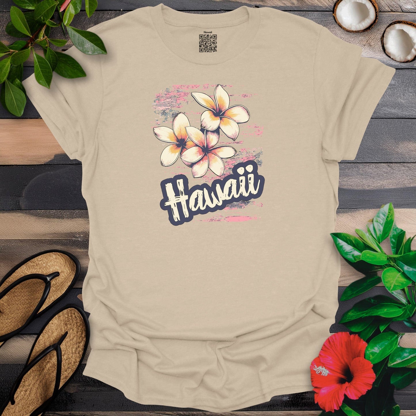 Hawaii and flower T-Shirt