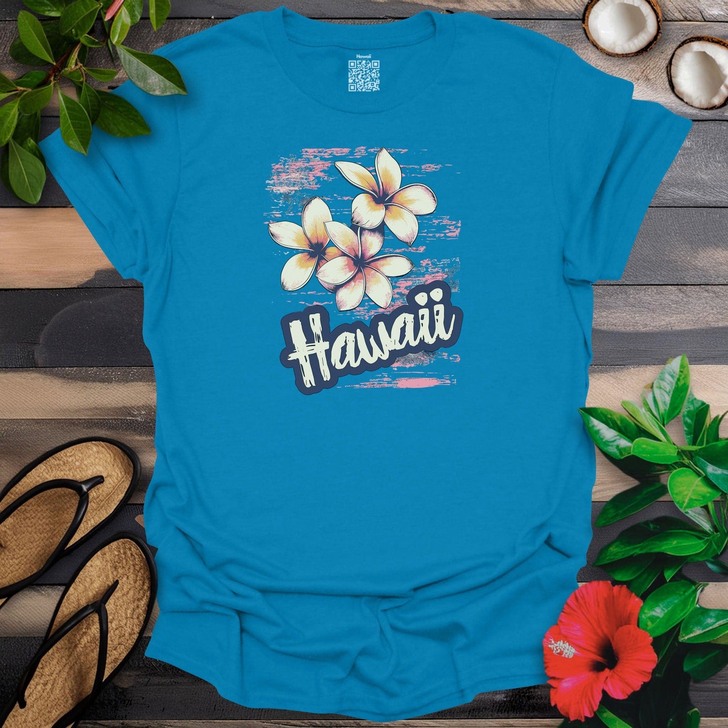 Hawaii and flower T-Shirt