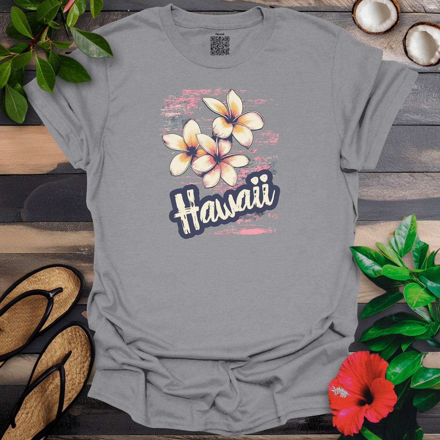 Hawaii and flower T-Shirt