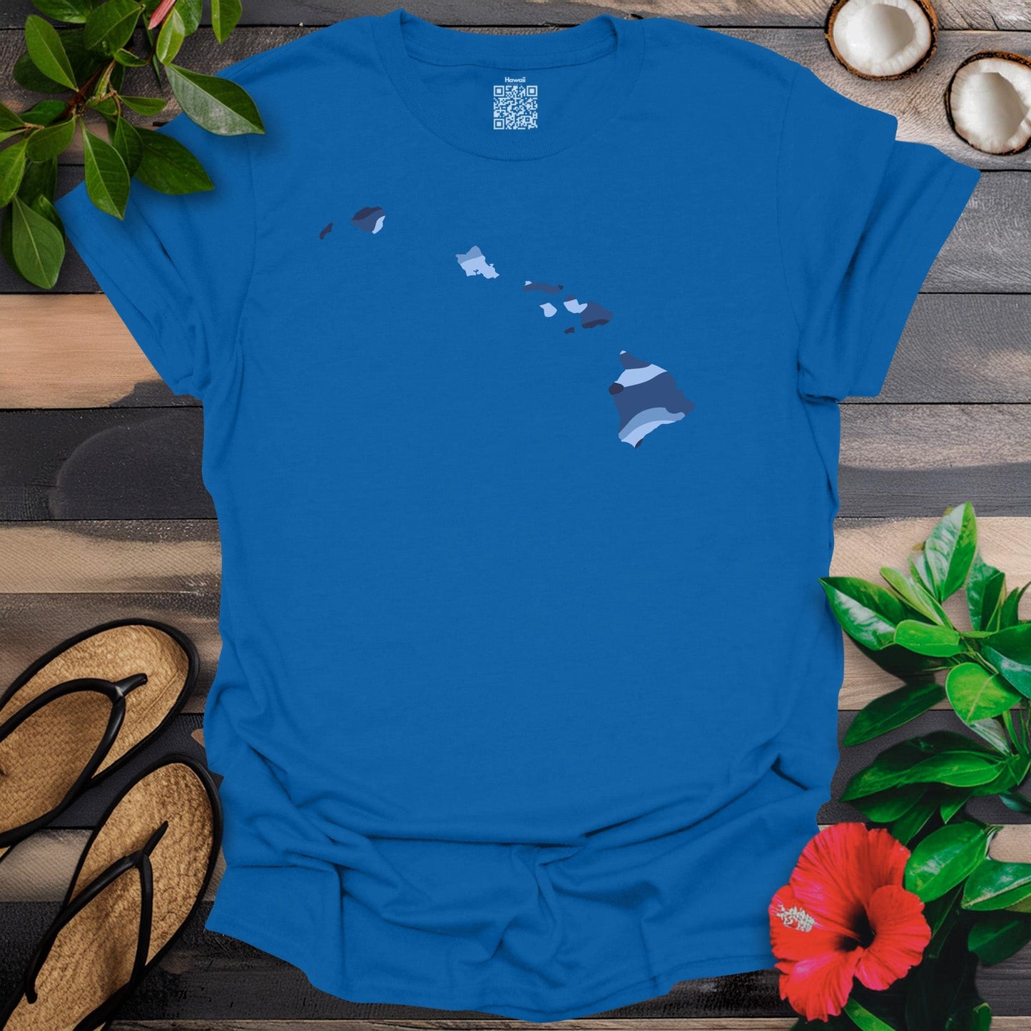 Blue Camo Islands T-Shirt