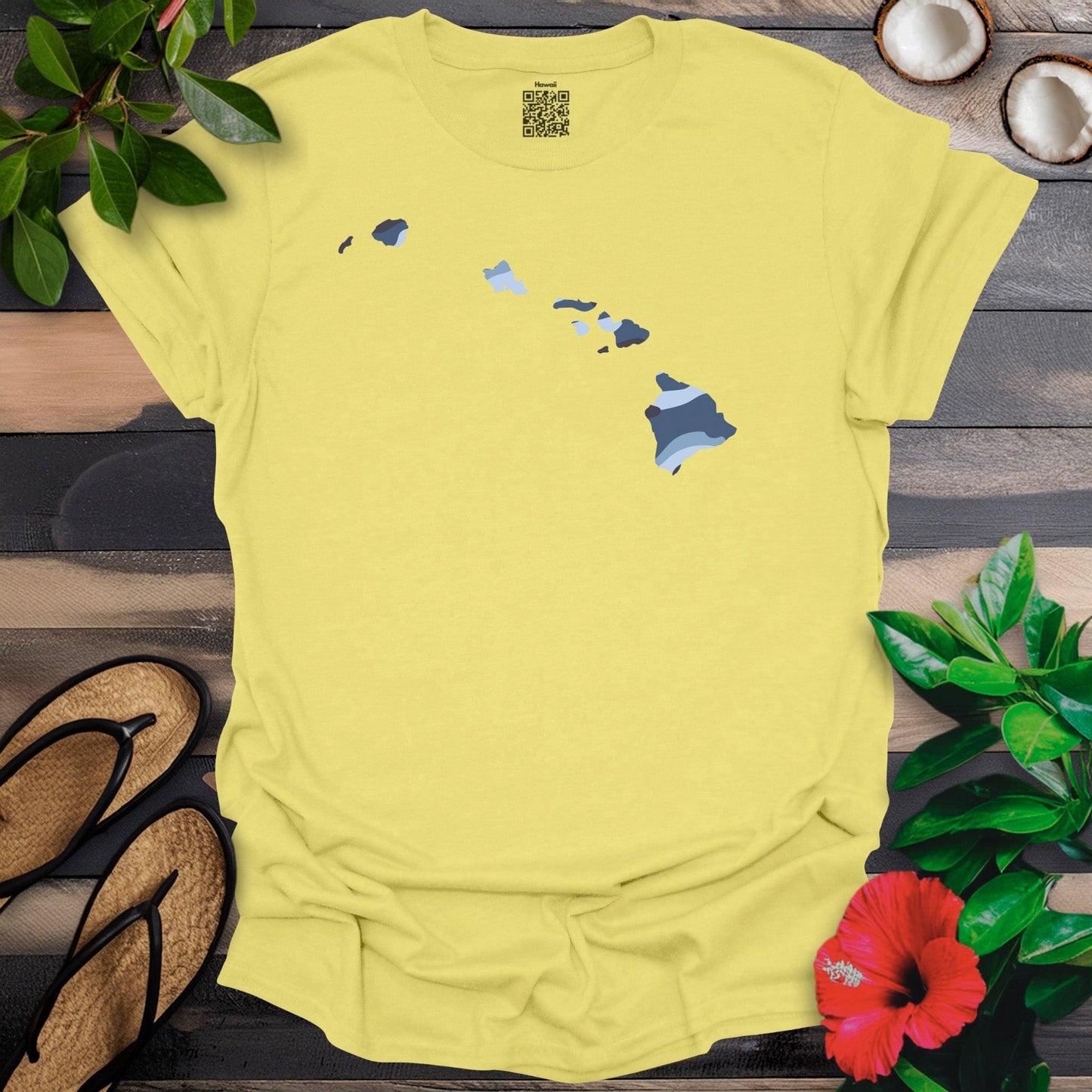 Blue Camo Islands T-Shirt