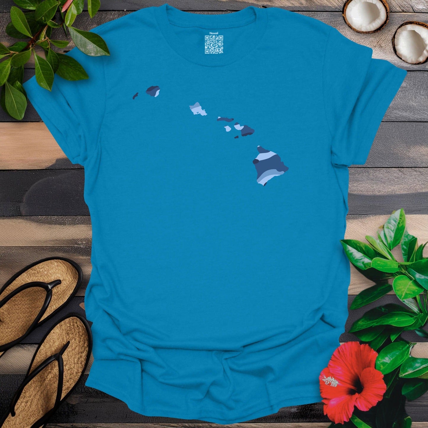 Blue Camo Islands T-Shirt