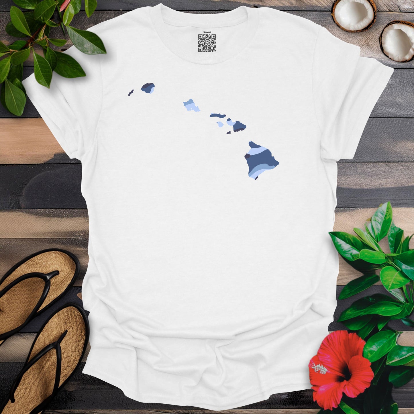 Blue Camo Islands T-Shirt