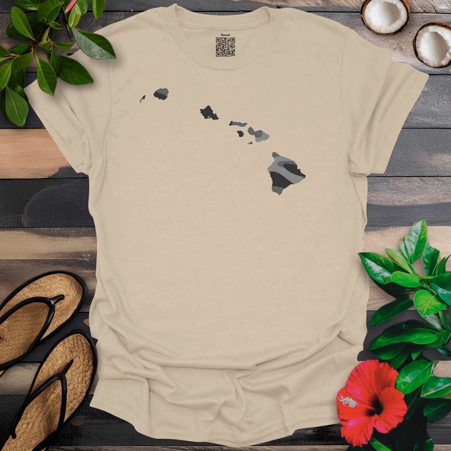 Black Camo Islands T-Shirt