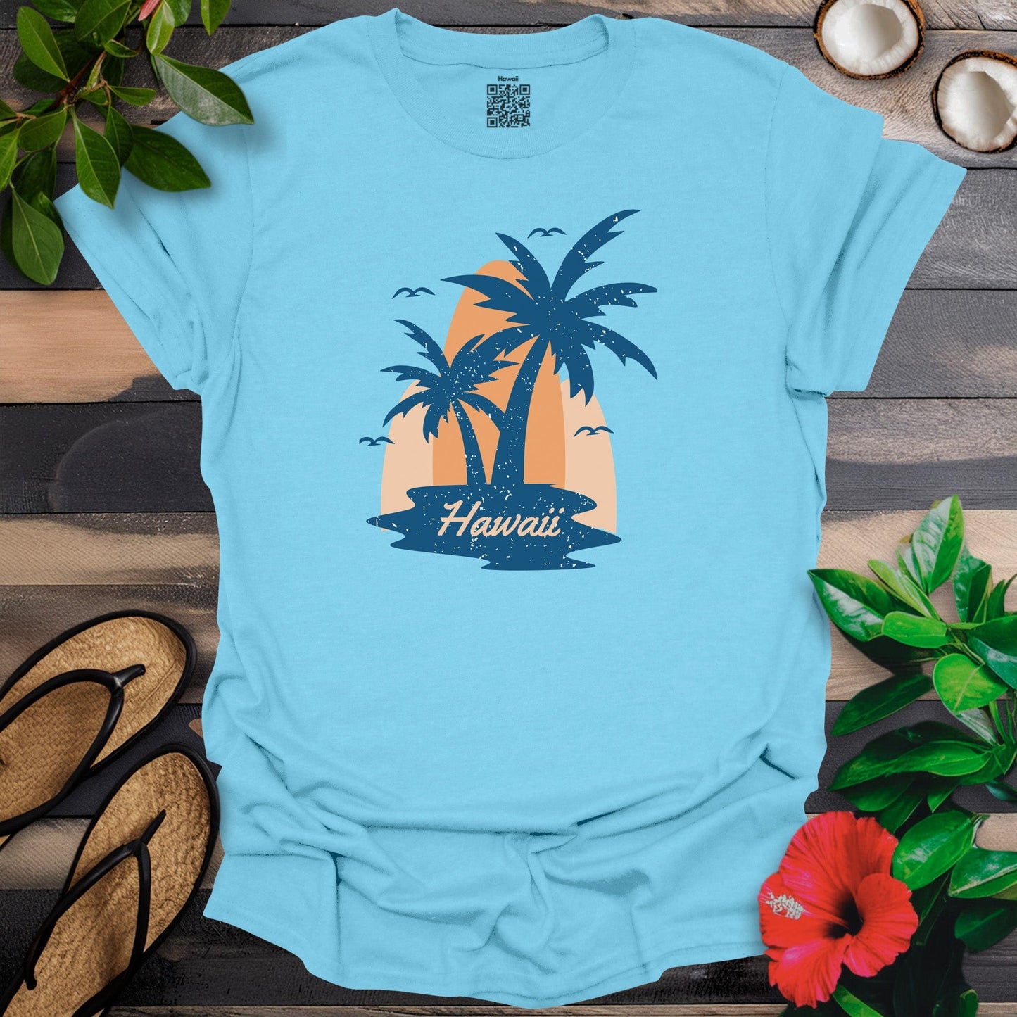 Hawaii Double Palm T-Shirt