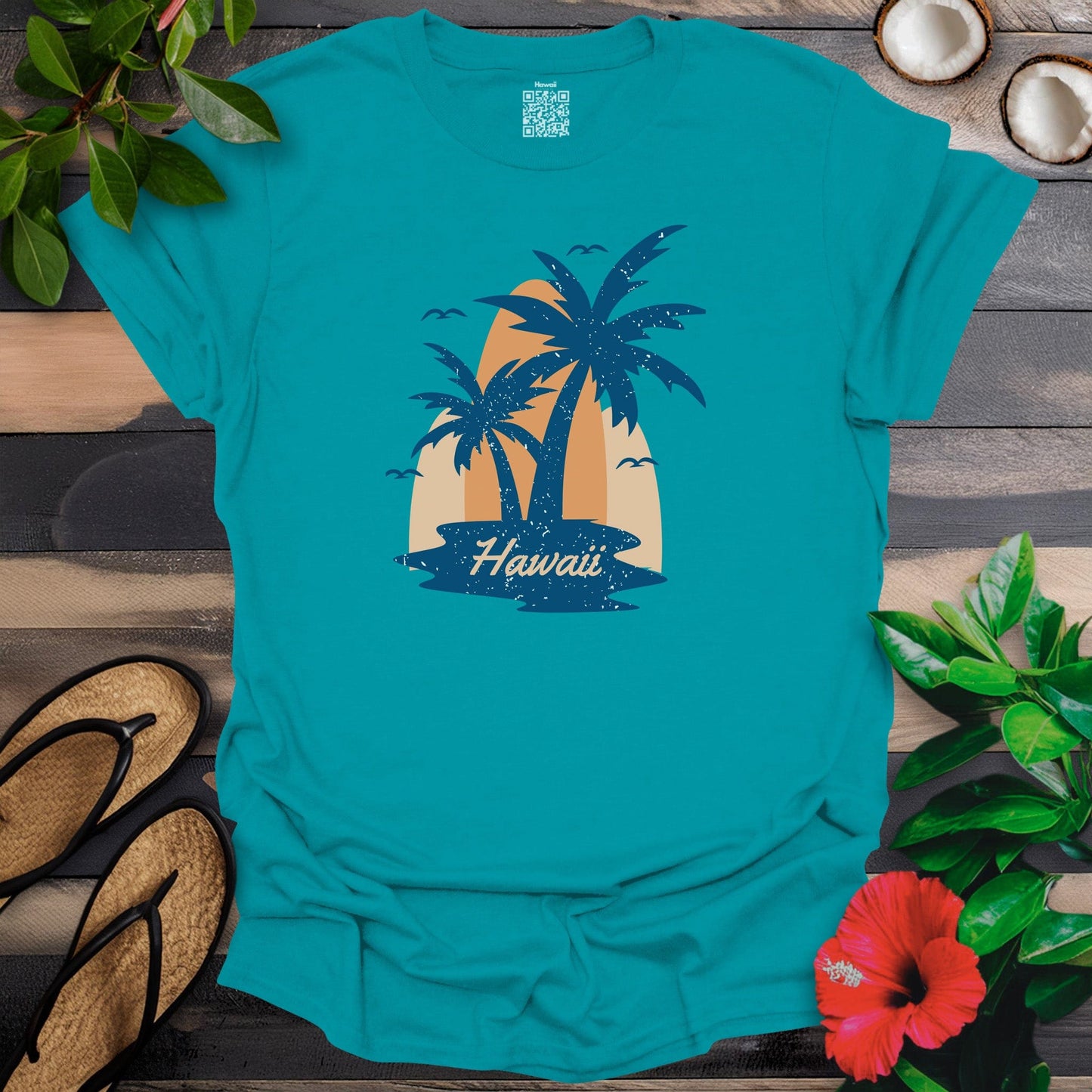 Hawaii Double Palm T-Shirt