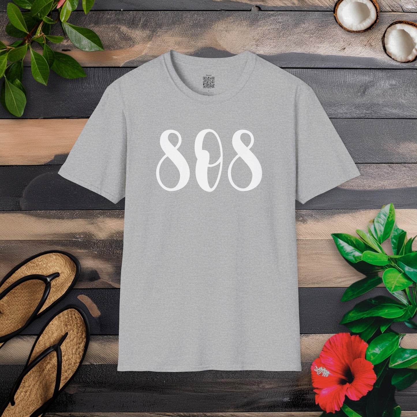 Casually 808 White T-Shirt