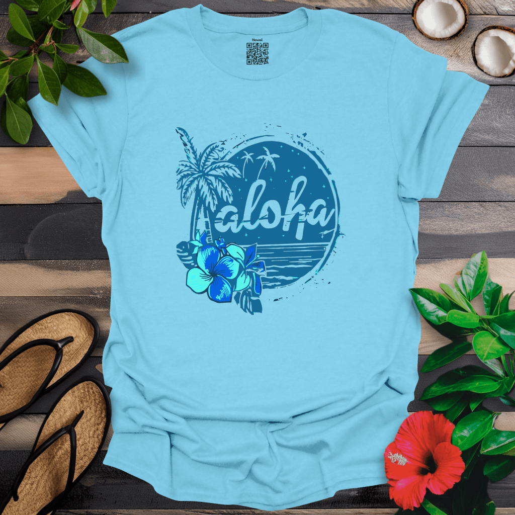 Blue Aloha T-Shirt