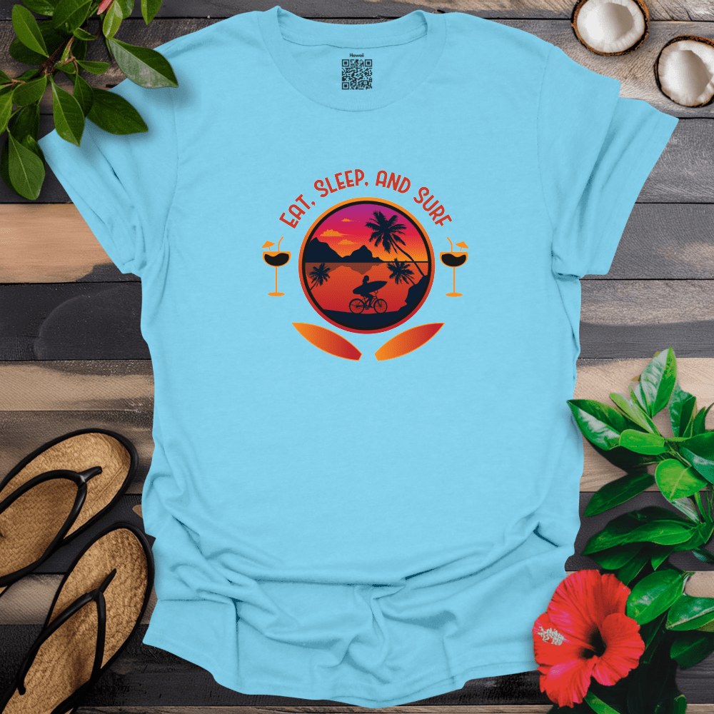 Eat Sleep and Surf T-Shirt