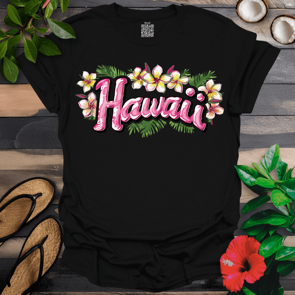 Hawaii Pink and Yellow Title T-Shirt