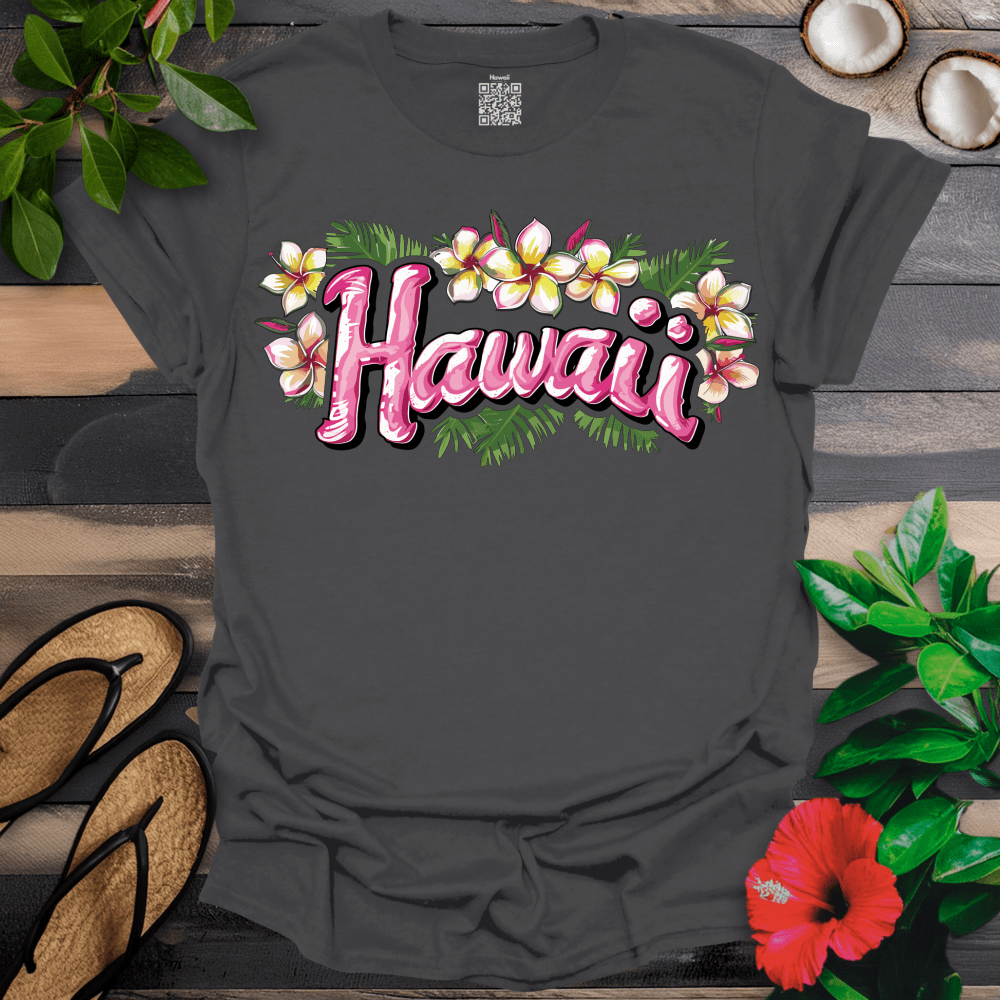 Hawaii Pink and Yellow Title T-Shirt