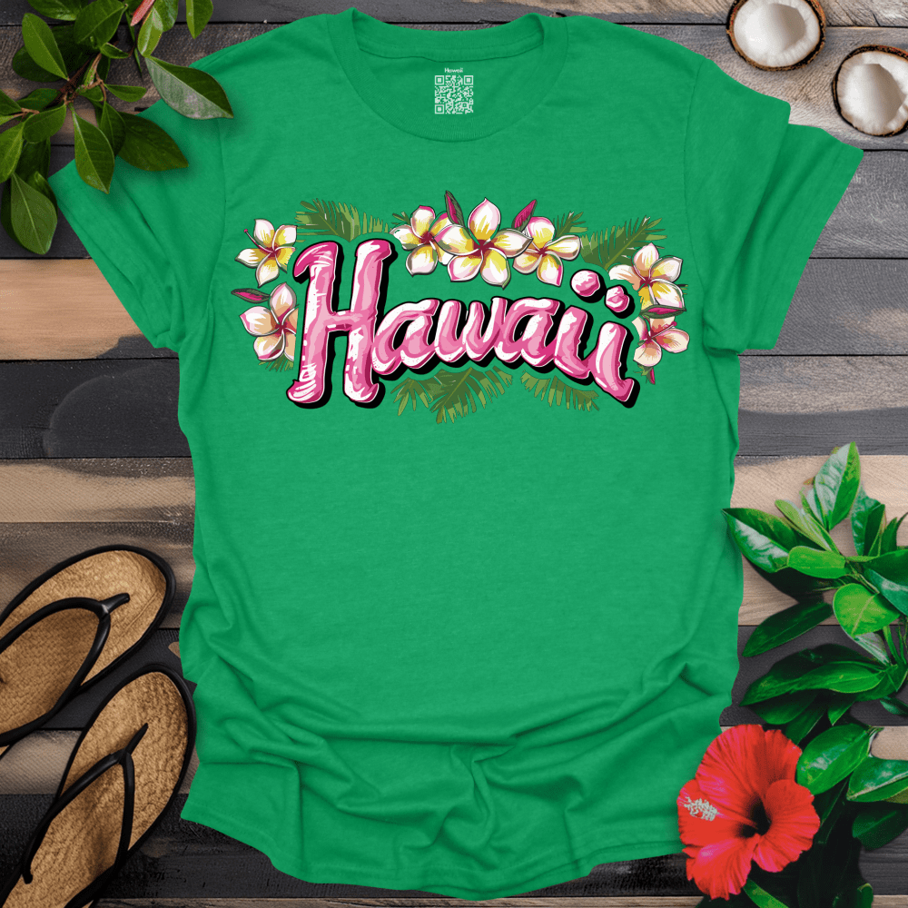 Hawaii Pink and Yellow Title T-Shirt