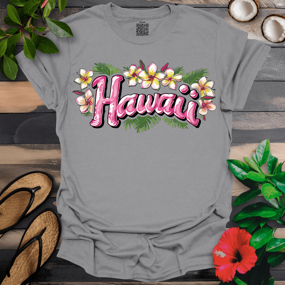 Hawaii Pink and Yellow Title T-Shirt