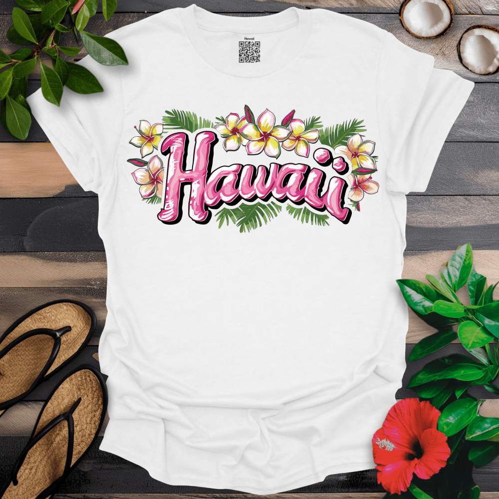 Hawaii Pink and Yellow Title T-Shirt