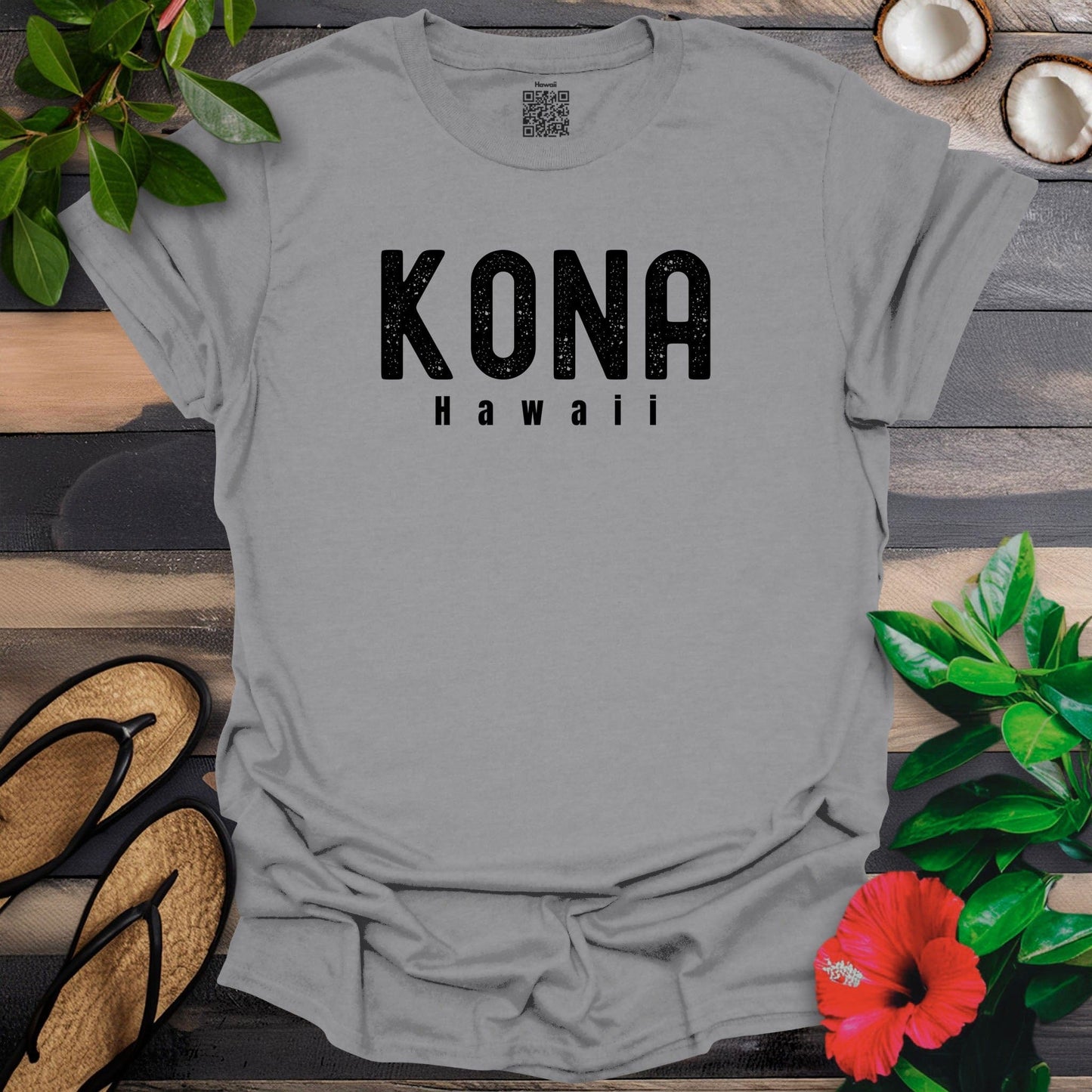 Kona Hawaii Big Black Bold T-Shirt