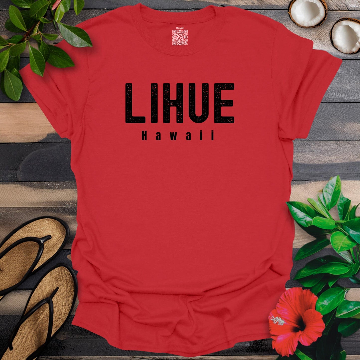 Lihue Big Black Bold T-Shirt