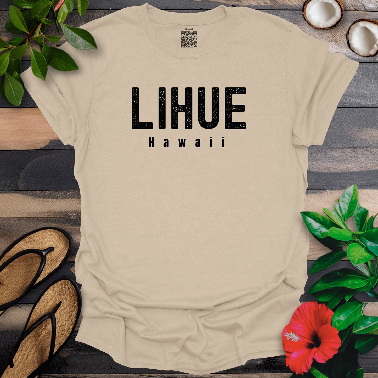 Lihue Big Black Bold T-Shirt