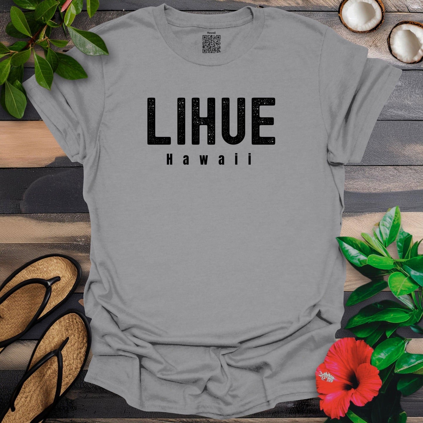 Lihue Big Black Bold T-Shirt