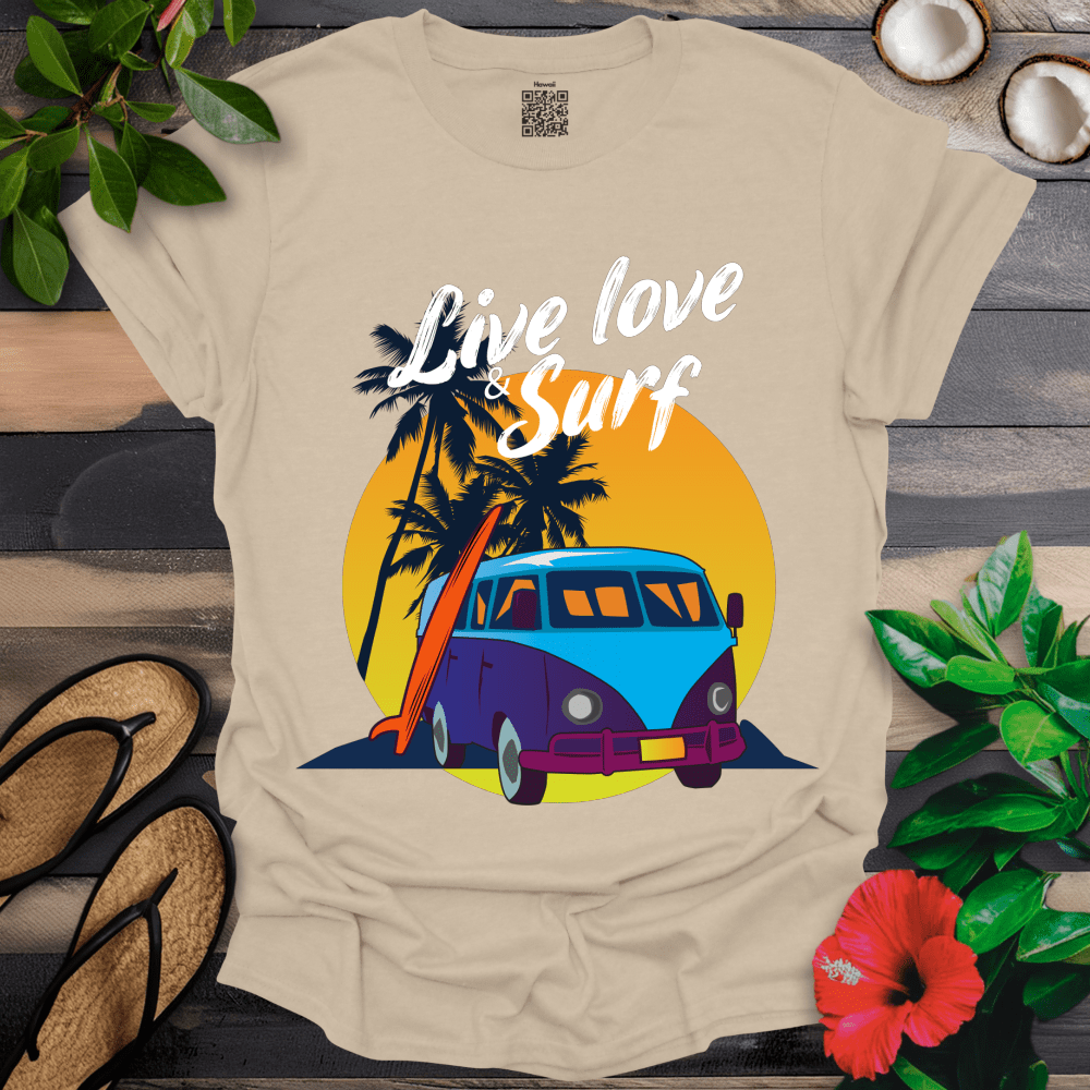 Live Love and Surf T-Shirt