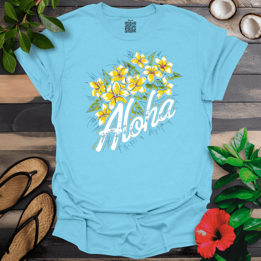 Yellow Plumeria Aloha T-Shirt