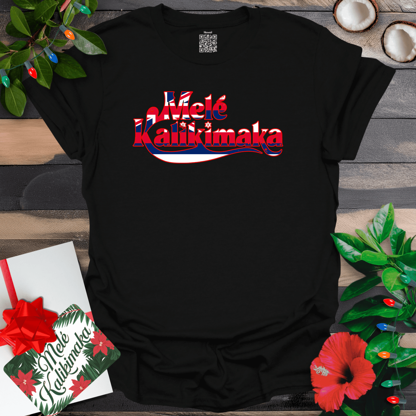 Mele Kalikimaka Flag T-Shirt